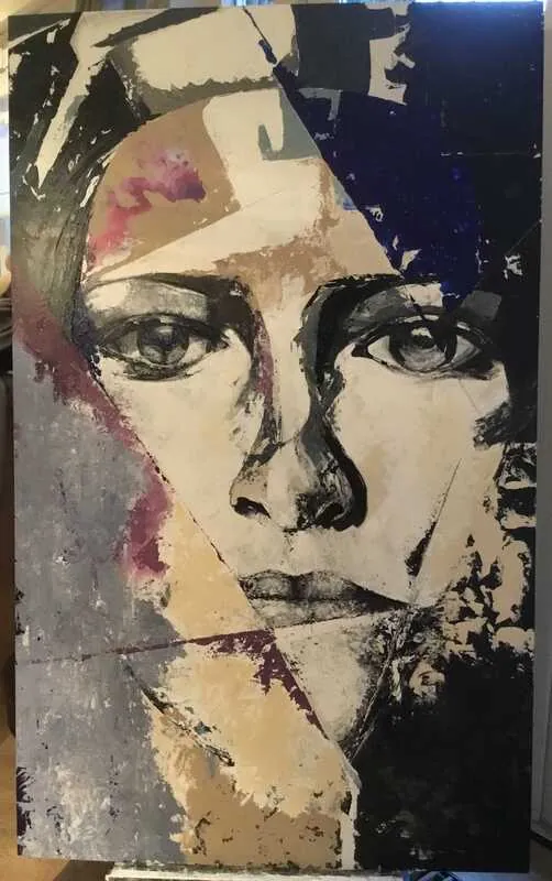 Mixed media, Emilie Cummings-Enneking, 155 x 95 cm