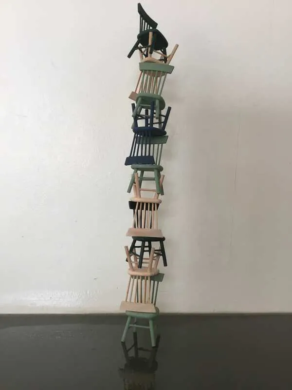 Mixed media, Emilie Cummings-Enneking, Height: 45 cm