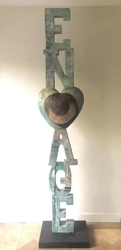Mixed media, Emilie Cummings-Enneking, Height: 270 cm